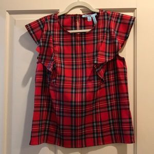 Draper James Plaid Top